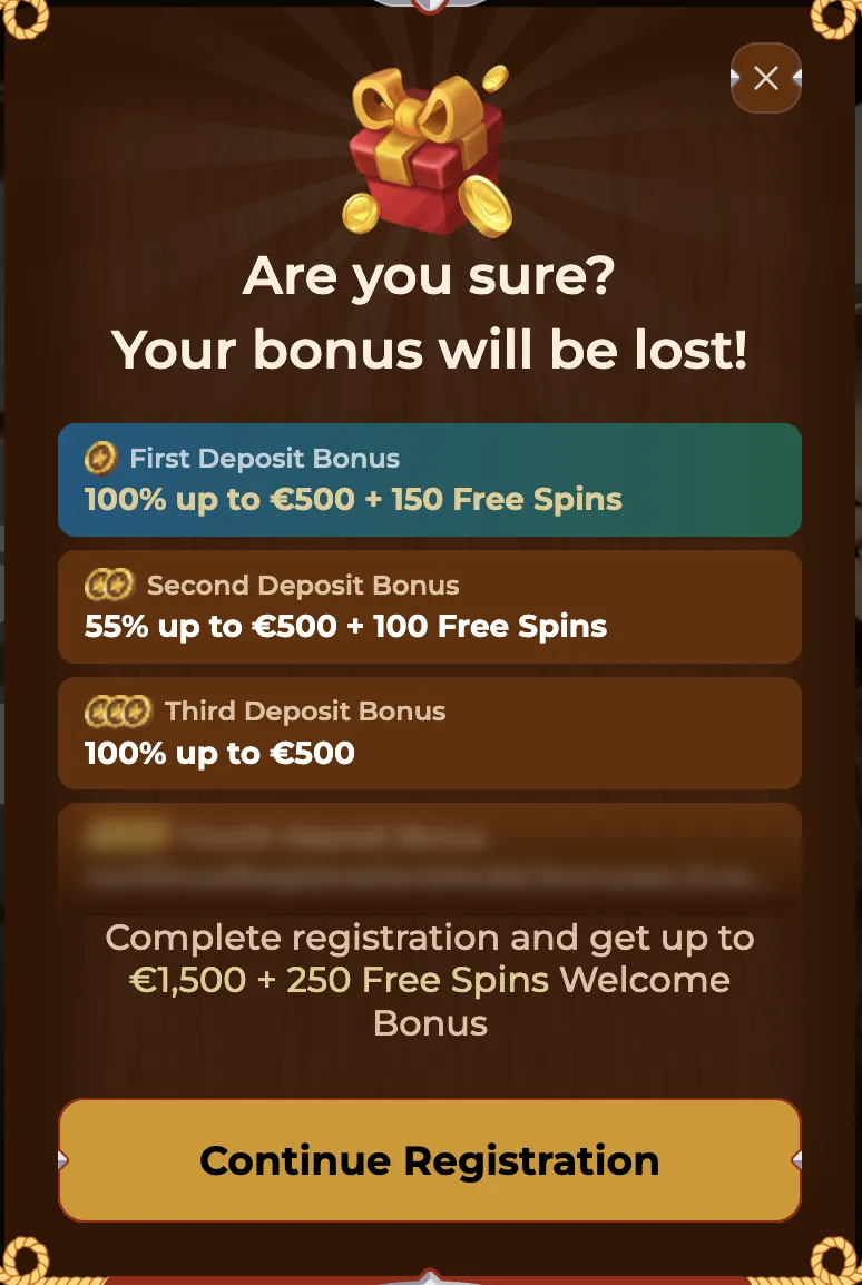 Casino welcome bonus tiers - first, second and third deposit bonuses